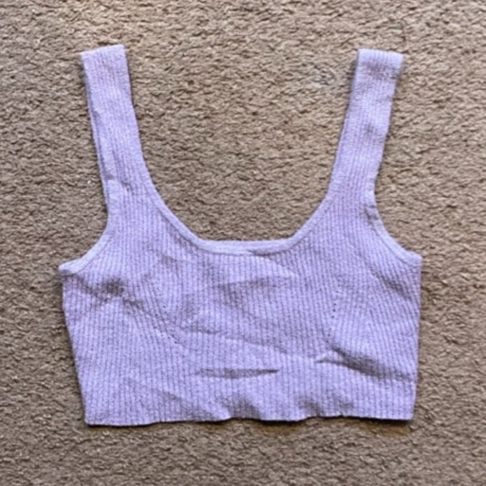 Fuzzy Crop Tank Top